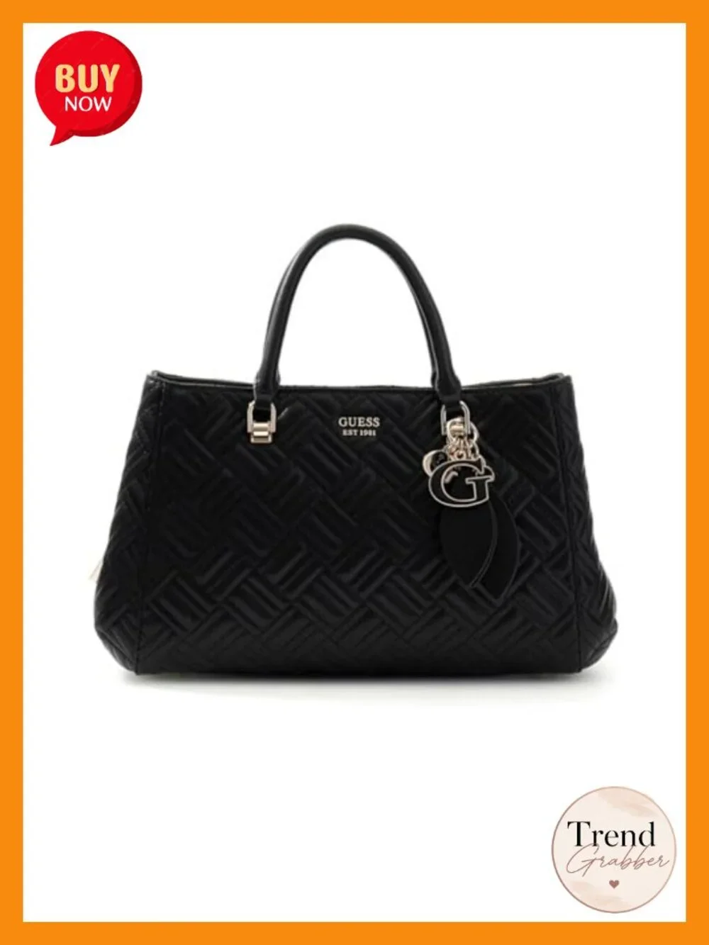 PU Satchel with Triple Compartments, Top Handle and Crossbody Strap
